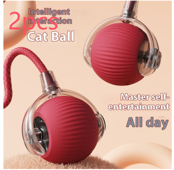 Automatic cat toy ball electric rolling design