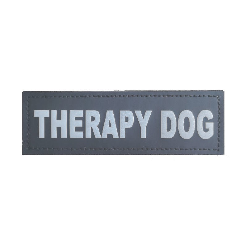 Do not pet dog patch displaying a message for dog harnesses
