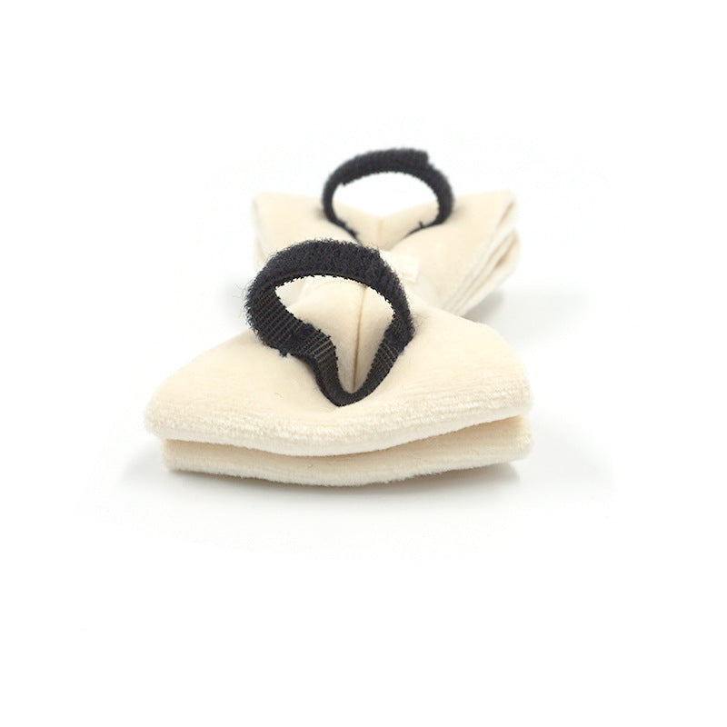 1. Cream dog collar with tufted texture and gold-tone buckle  2. Cream dog collar displayed flat to show its overall design  3. Cream dog collar close-up showing the gold-tone buckle detail  4. Cream dog collar showing the tufted surface texture  5. Cream dog collar worn by a dog during an outdoor walk  6. Cream dog collar displayed alongside coordinating pet accessories