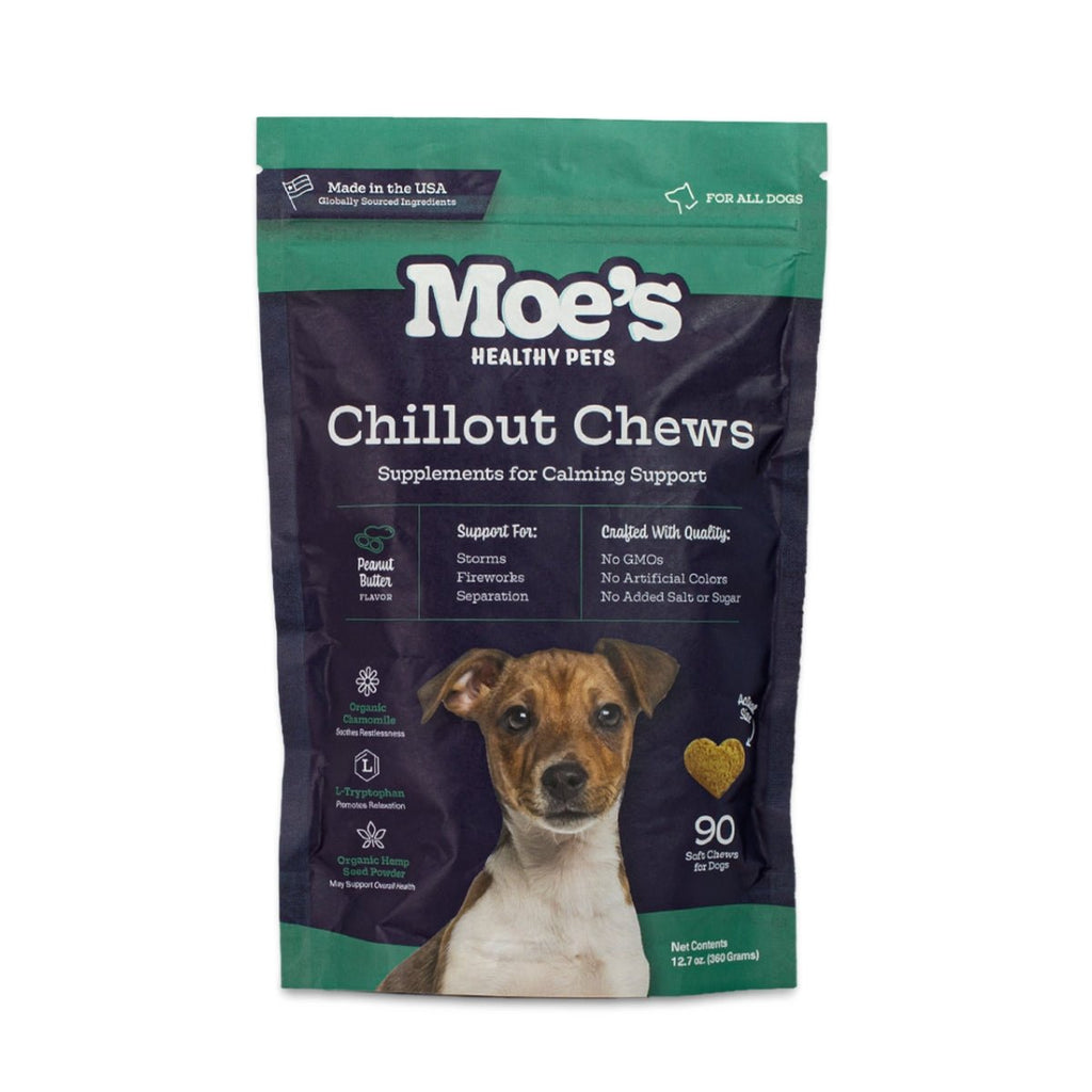 Chillout Chews for Dogs product packaging