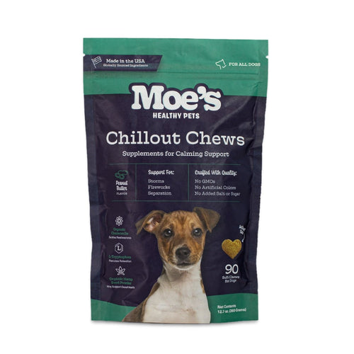 Chillout Chews for Dogs product packaging