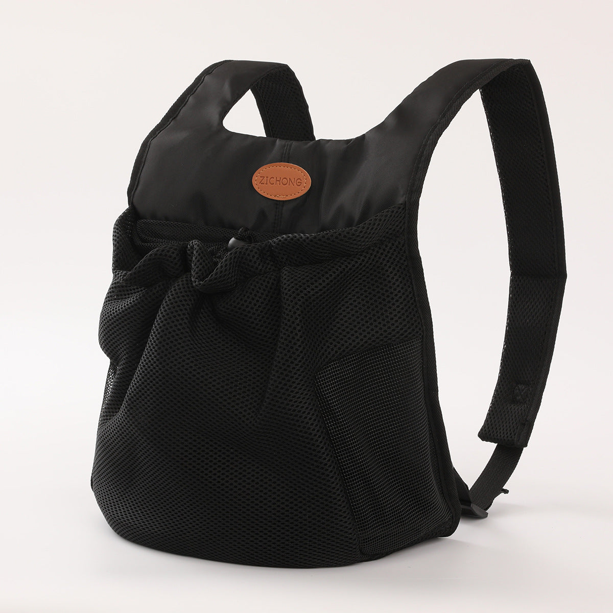 Portable pet travel bag folded for compact storage