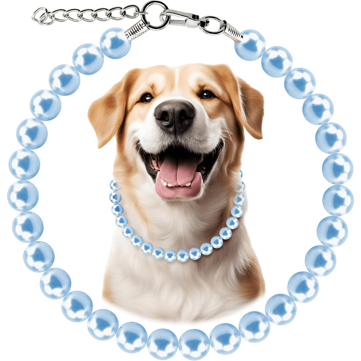 Big Paw large pearl dog necklace