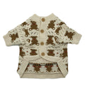 Pomeranian dog jacket displayed from the front