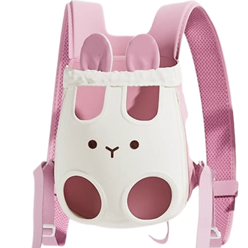 Dog carrier backpack showing the full wearable chest carrier design