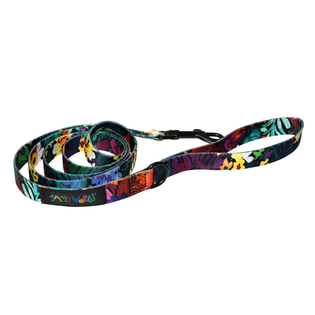 Pet Leash Fiore Black on display