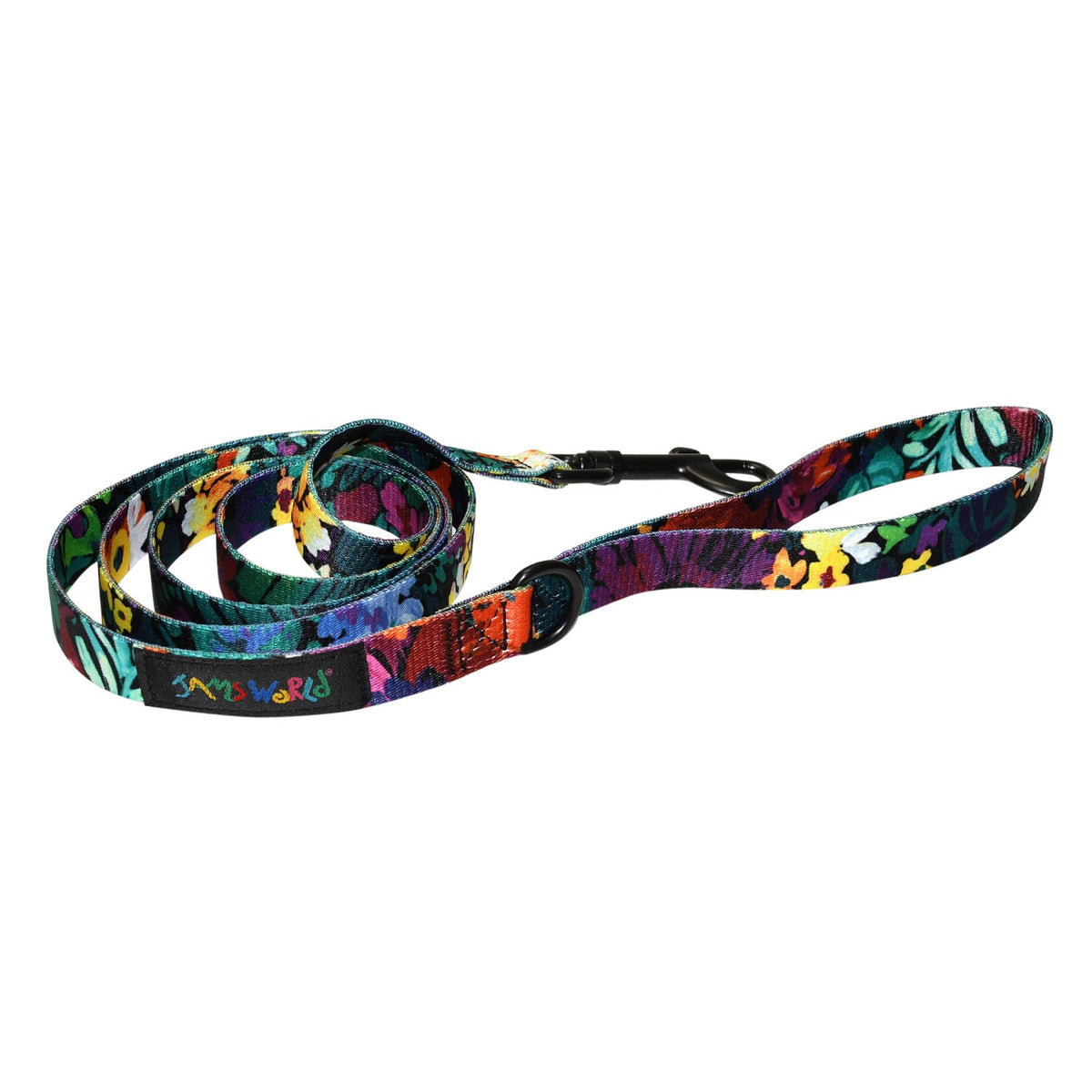 Pet Leash Fiore Black on display