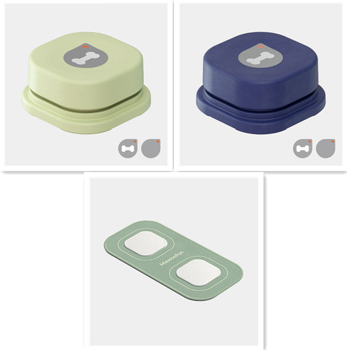 Pet communication button in one of four available colours