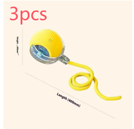 Automatic cat toy ball electric rolling design