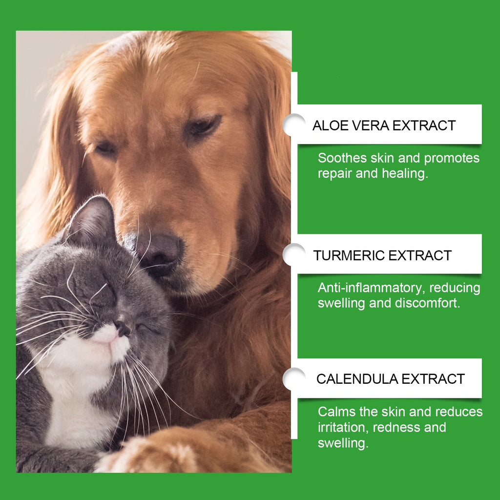 Pet body care spray by Yegbong in its product packaging