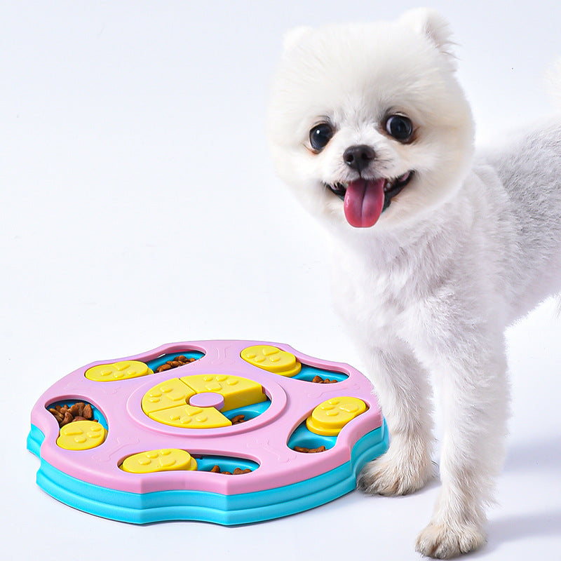 Snuffle slow feeder bowl with an interactive pet sniffing design